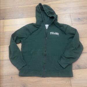 TULANE zip up hoodie sweatshirt
